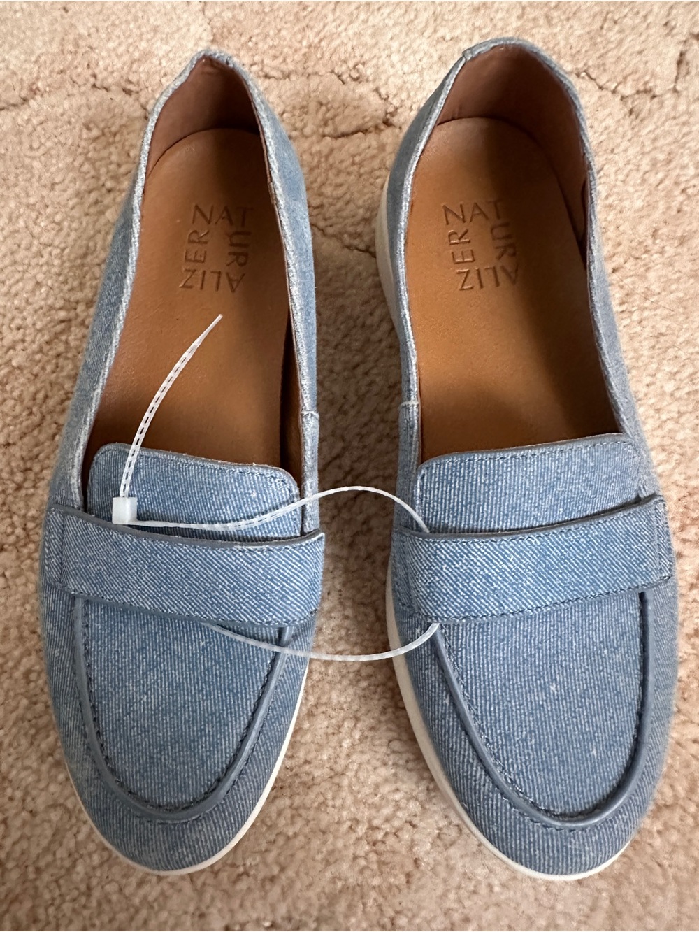 Naturalizer Denim-Style Blue Slip-On Loafers NEW 6